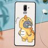 Милый мультяшный чехол с изображением пары динозавров для Samsung Galaxy A3 A5 J1 J3 J5 J7 2016 2017 J4 J6 Plus A6 A7 A8 A9 2018 Задняя крышка