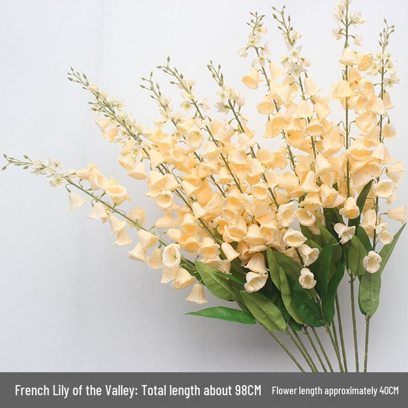 Свадебный декор из шелковых цветов шампанского - Искусственные элементы цветочного оформления потолка и прохода