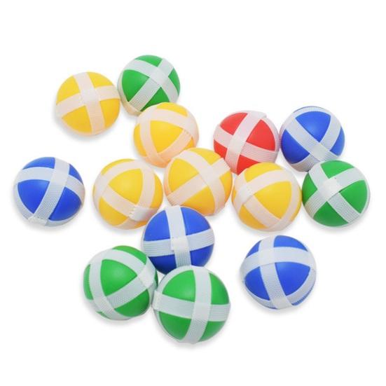 1 Set Gooey Ball Dart Board Sticky Balls Colorful Animal Print Great Stickiness Wall-mounted Kids Decompression Throwing Target Ball