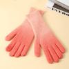 Gradient Color Touch Screen Mitten Cold-Proof Thicken Warm Gloves Winter Knitted Gloves  Riding