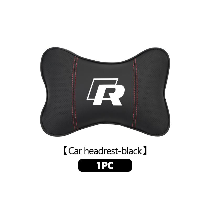 Breathable Leather Car Headrest Pillow Lumbar Support Pad For Volkswagen VW Tiguan CC Jetta Polo Golf 4 5 6 Passat B5 B6 B7 CCNI9