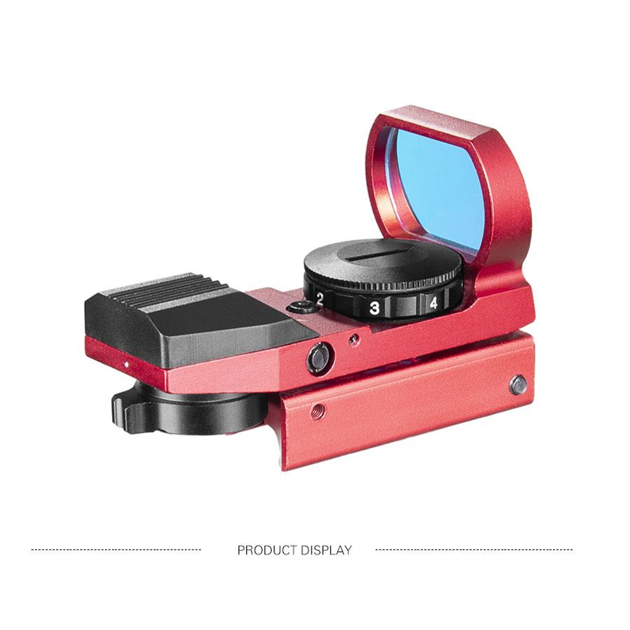 Hot 20mm Rail Riflescope Hunting Optics Holographic Red Dot Sight Reflex 4 Reticle Tactical Scope Collimator Sight Hunting