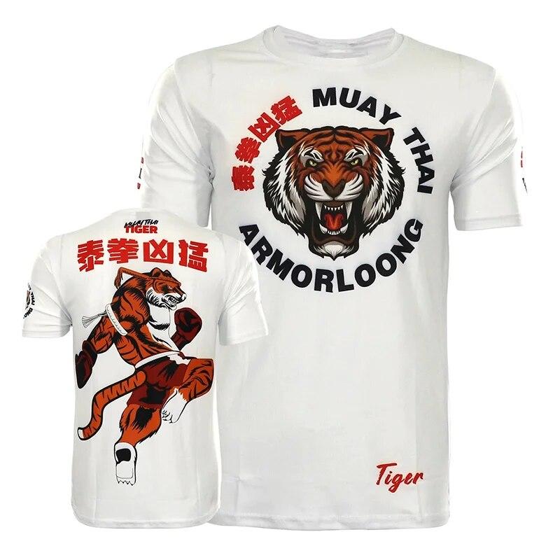 Футболка с 3D принтом Муай Тай, футболки с рисунком BJJ MMA для мужчин, детская мода, крутая футболка в стиле хип-хоп для спортзала с короткими рукавами, спортивная одежда