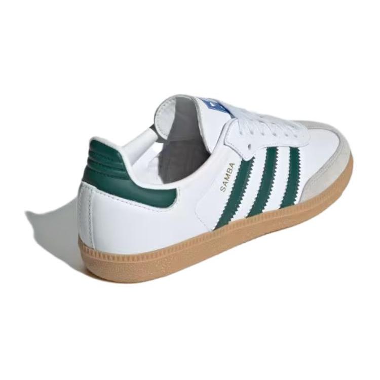 adidas Samba OG Белый Коллегиальный Зеленый Резина Детские IE1331