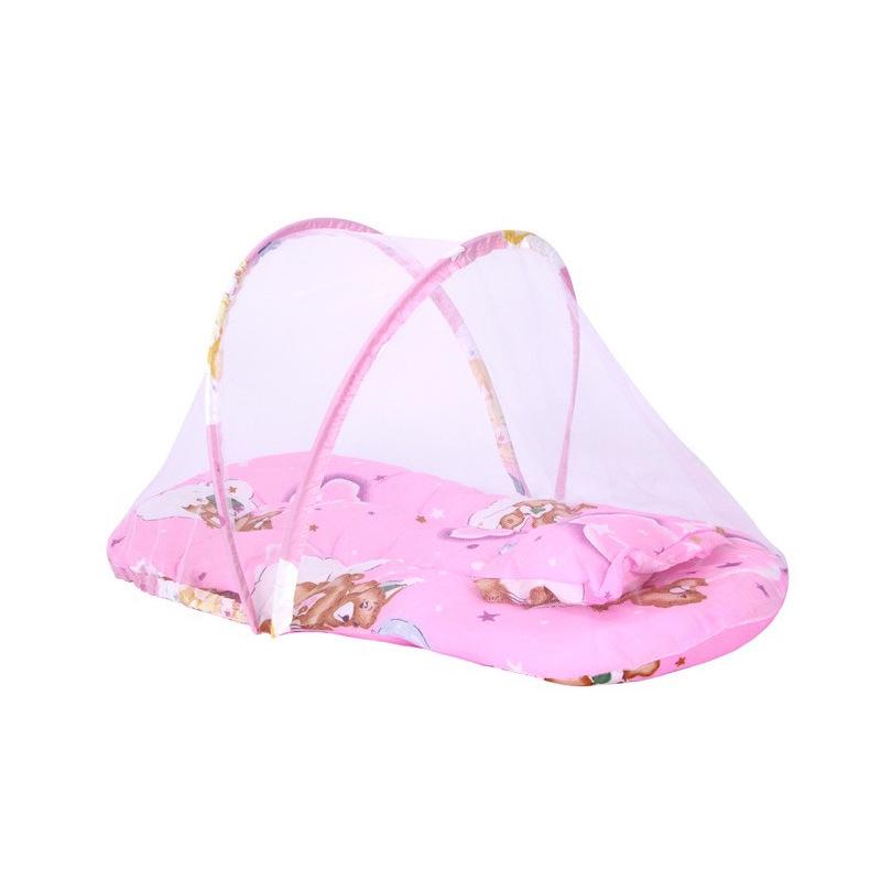 Baby Mosquito Net Bed Tent Kids Portable Folding Crib Cover Bassinet Mosquito Net Cover Breathable Foldable Cots Sun Shelter