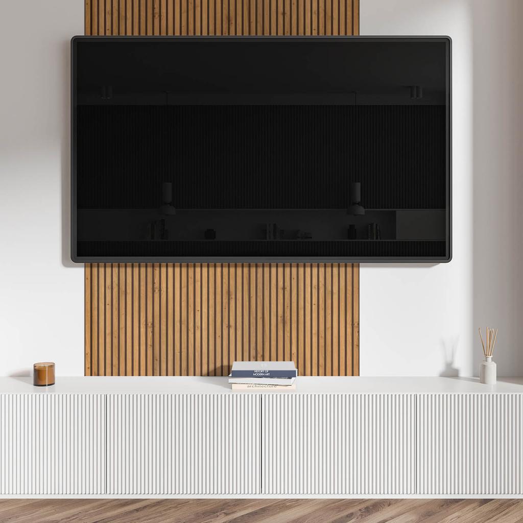 Panel Dekoracyjny Winylowy Samoprzylepny Z Nadrukiem 100X50 Cm Drewniane Pionowe Deski