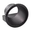 Universal Car SUV Front Bumper Turbo Air Intake Pipe Turbine Inlet Pipe Air Funnel Kits Carbon Fiber Color