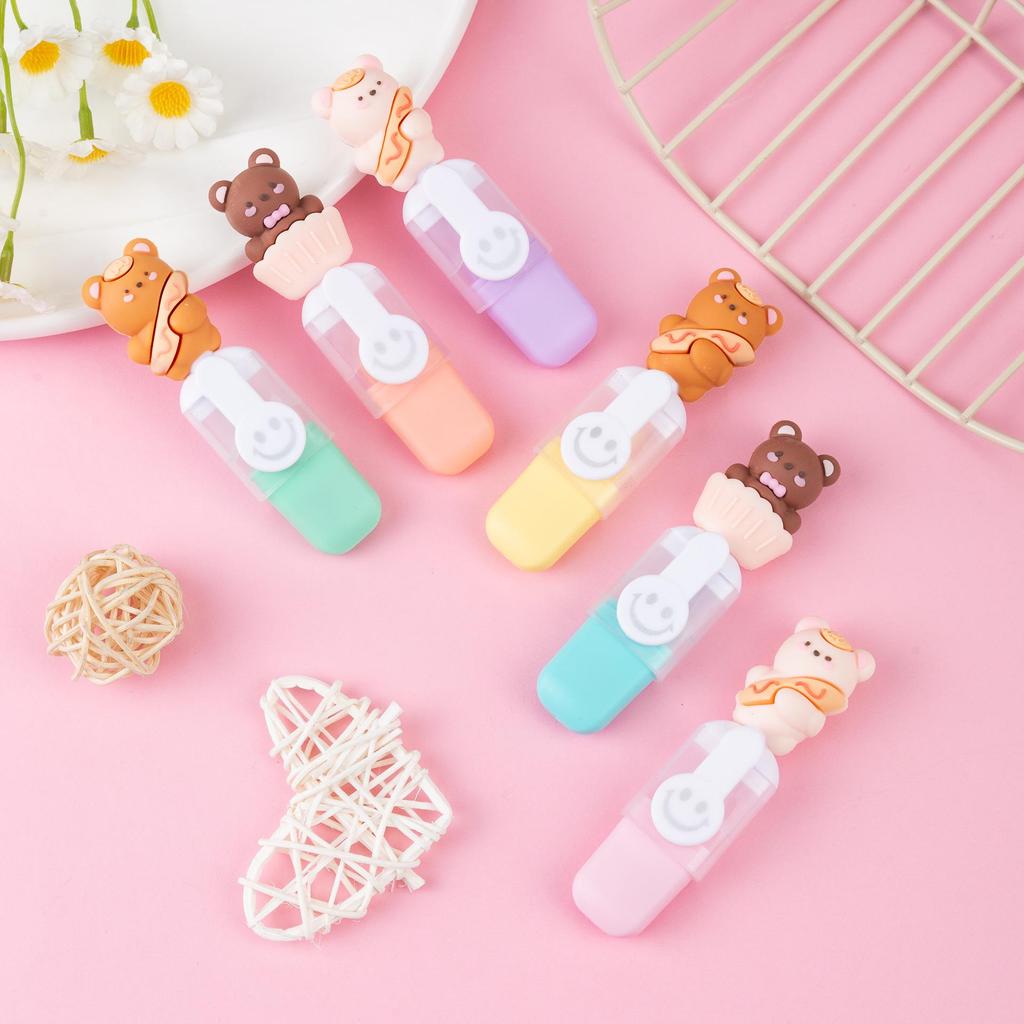 Капибара Мультяшный Фруктовая Тема 6-Цветный Набор Хайлайтеров на Рождество