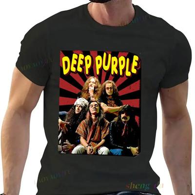 Известная британская рок-группа Deep Purple Винтажная Классическая Удобная Дышащая Мужская Женская Унисекс Футболка