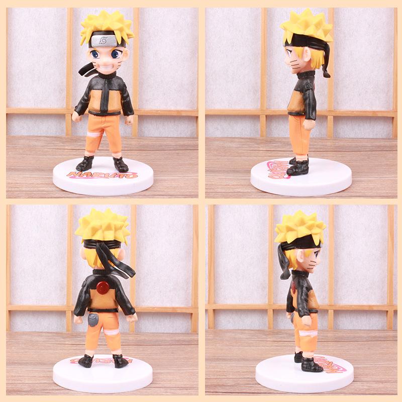 Модели Q-версии Узумаки Наруто Шиппуден Аниме ПВХ Фигурка Хатаке Какаши Статуэтка Наруто Коллекционные игрушки Подарки Figma