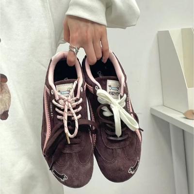 Коричневая такса, обувь для бега, женская, нишевая, новая, дышащая, универсальная, повседневная, легкая, трендовая