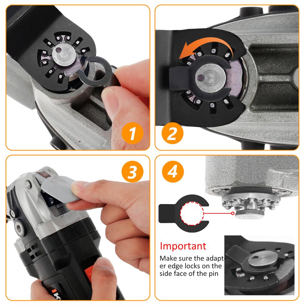 10Pcs Titanium Coated Oscillating Saw Blades 34MM Bi-metal Multi-Function Renovator Saw Blade for Wood Plastic Metal Cutter