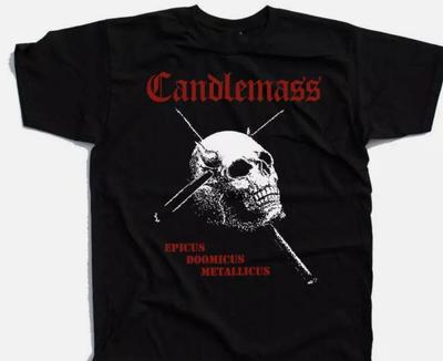 26 Candlemass Epicus Doomicus Metallicus Футболка Хлопок Черная Мужская S-2345XL Унисекс Футболка