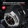 Алюминиевый корпус Силиконовый ремешок Комплект для модификации для Samsung Galaxy Watch Ultra 47 мм Браслет Роскошный браслет для SAMSUNG ULTRA 7 47MM