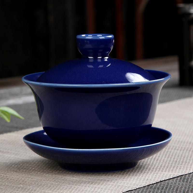 Керамический Фарфоровый Гайвань Чайная Посуда Набор для Чая Кунг-Фу Ручной работы Гайвань Традиционная Чашка для Заваривания Чая Крышка-Чаша для Приготовления Чая Декорация