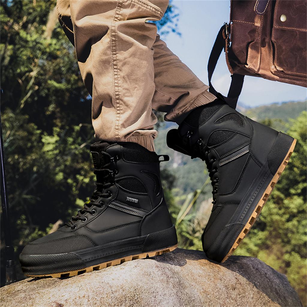 TUINANLE Мужская обувь Уличные походные ботинки Осенние Высокие Износостойкие Нескользящие Походные Внедорожные Спортивные ботинки