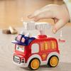1PC Baby Toddler Press and Go Vehicle Cartoon Infant Mini Animal Ambulance Police Car Fire Truck Excavator Model Gift Idea ideal for Children