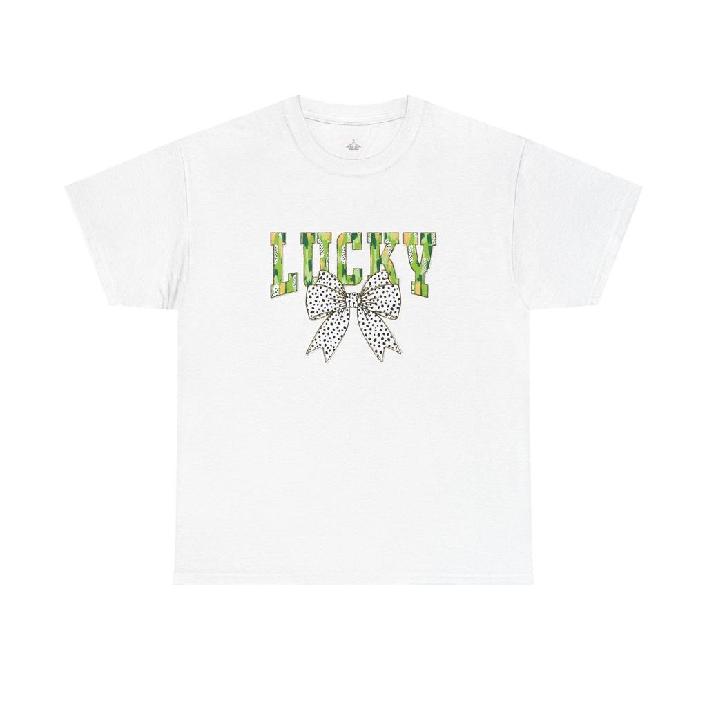 Lucky Charm Unisex Heavy Cotton Tee, Fun Casual Wear, St. Patrick's Day Gift,