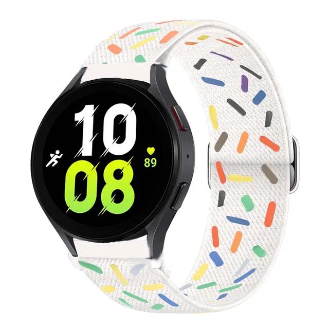 20 мм 22 мм ремешки Для Samsung Galaxy watch 7/6/5 pro/4/classic/Active 2/Gear S3 Регулируемый нейлоновый ремешок Huawei GT 2/4/3 Pro band