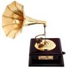 Musical Antique Brass Decorative Gramophone Collectible Phonograph Home & Office Display Record Player Vintage Gift