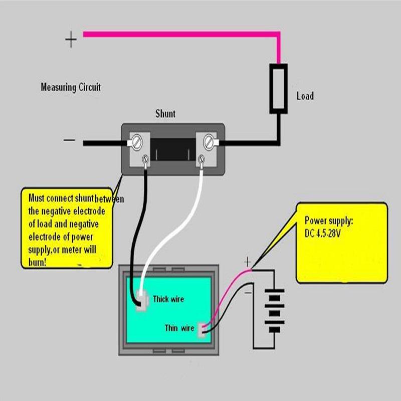 Красный светодиодный дисплей Амперметр постоянного тока Панельный измеритель тока Амперметр Цифровой амперметр постоянного тока 0-50,0 А