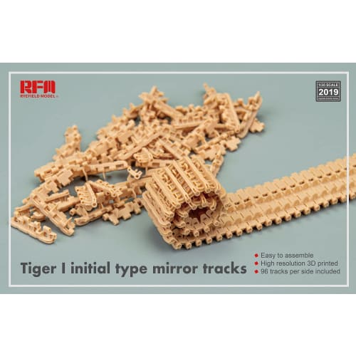 Ryefield Models 1/35 German Army Tiger 1 Heavy Tank (Very Early Model) Working Track Set (Mirrored Type) Plastic Model Parts RFM2019