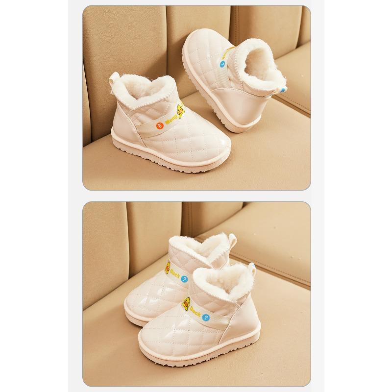 Детские зимние ботинки для девочек, новые хлопковые зимние ботинки для девочек, водонепроницаемые и вельветовые детские ботинки, мужская зимняя обувь