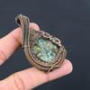 Australian Triplet Opal Copper Wire Wrap Pendant Jewelry 2.83" v8W66