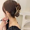 Trendy Metal Bowknot Hair Claws Korean Bow Hair Clips Fashion Geometric Hairpins For Girls Hair Accessories Women Gifts