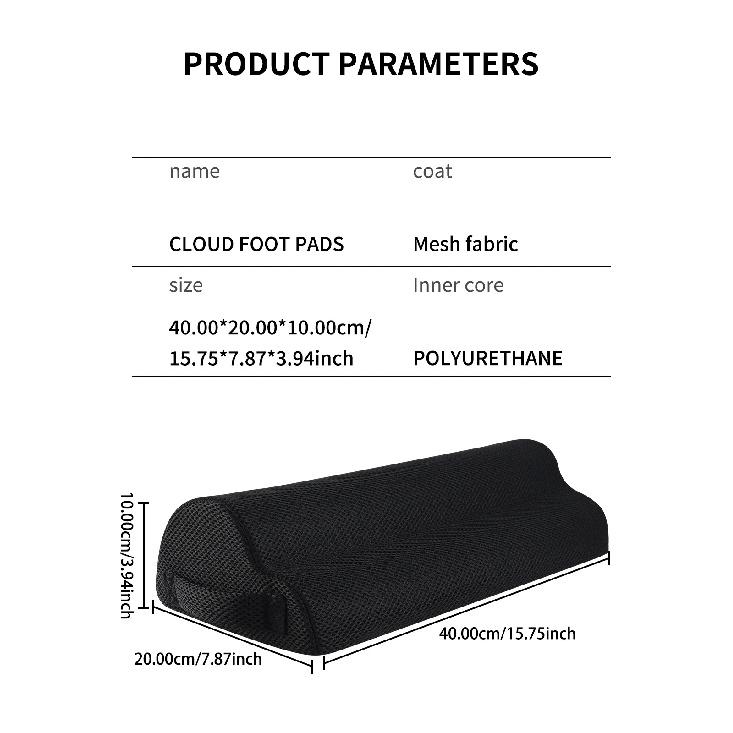 Memory Foam Office Foot Stool & Under Desk Footrest Leg Elevation Pillow for Gaming & Home Office