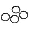 4Pcs Dashboard AC Vent Air Conditioning Air Outlet Ring Trim Sticker Carbon Fiber for GT‑R R35 2008‑2016