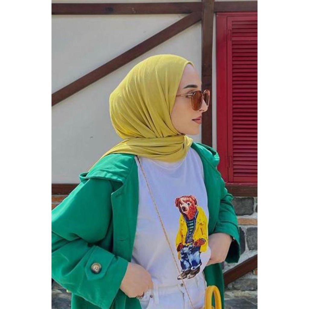 Premium Jersey Hijab Yolk