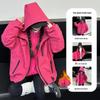 Girls' 2025 Autumn Windbreaker: Stylish Three-in-One Detachable Jacket for Kids