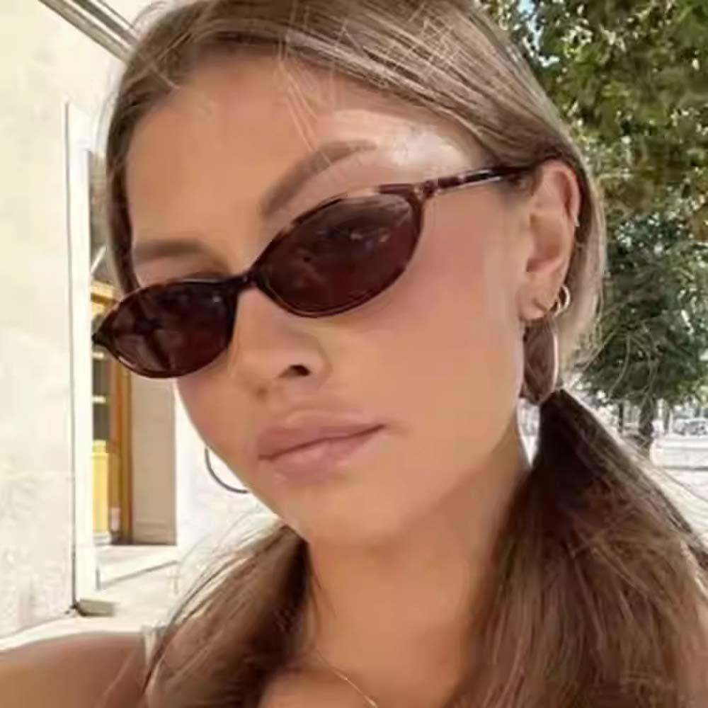 Leopard Print Women HD Sunglasses Retro Anti-UV Glasses New Cat Eye Sunnies  Daily