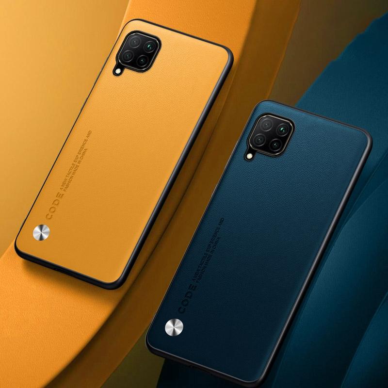 Роскошный чехол из искусственной кожи для Huawei Nova 7i P40 Lite, задняя крышка, матовый силиконовый защитный чехол для телефона Huawei Nova 6 SE