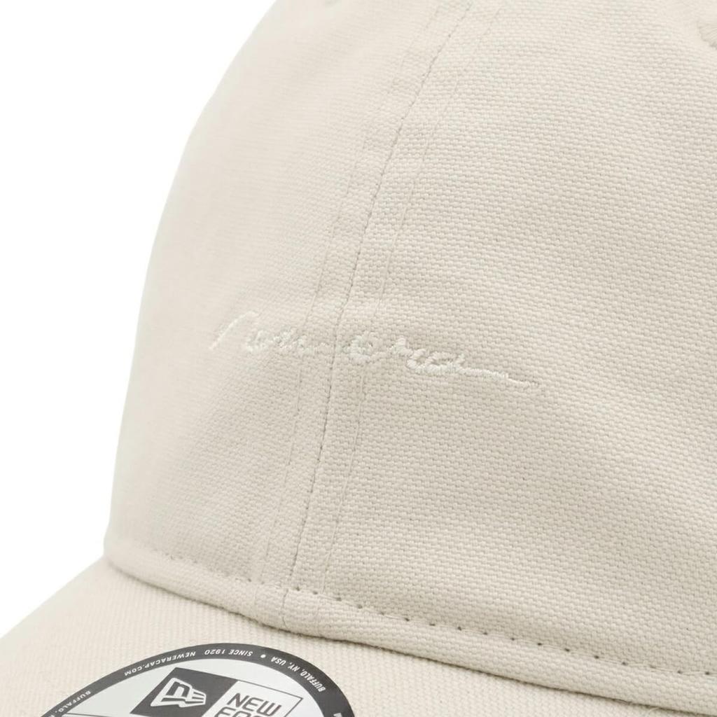 Newera Кепка 9THIRTY 14674650 NER36C8529 Вымытый утиный камень Белый Белый Бежевый Деним Рукописный логотип ONSPOTZ Изготовленная на заказ Кепка KyuThirty Стильная уличная