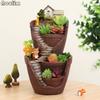 Resin Succulent Flower Pot – Mini Bonsai Planter for Garden & Home Decoration