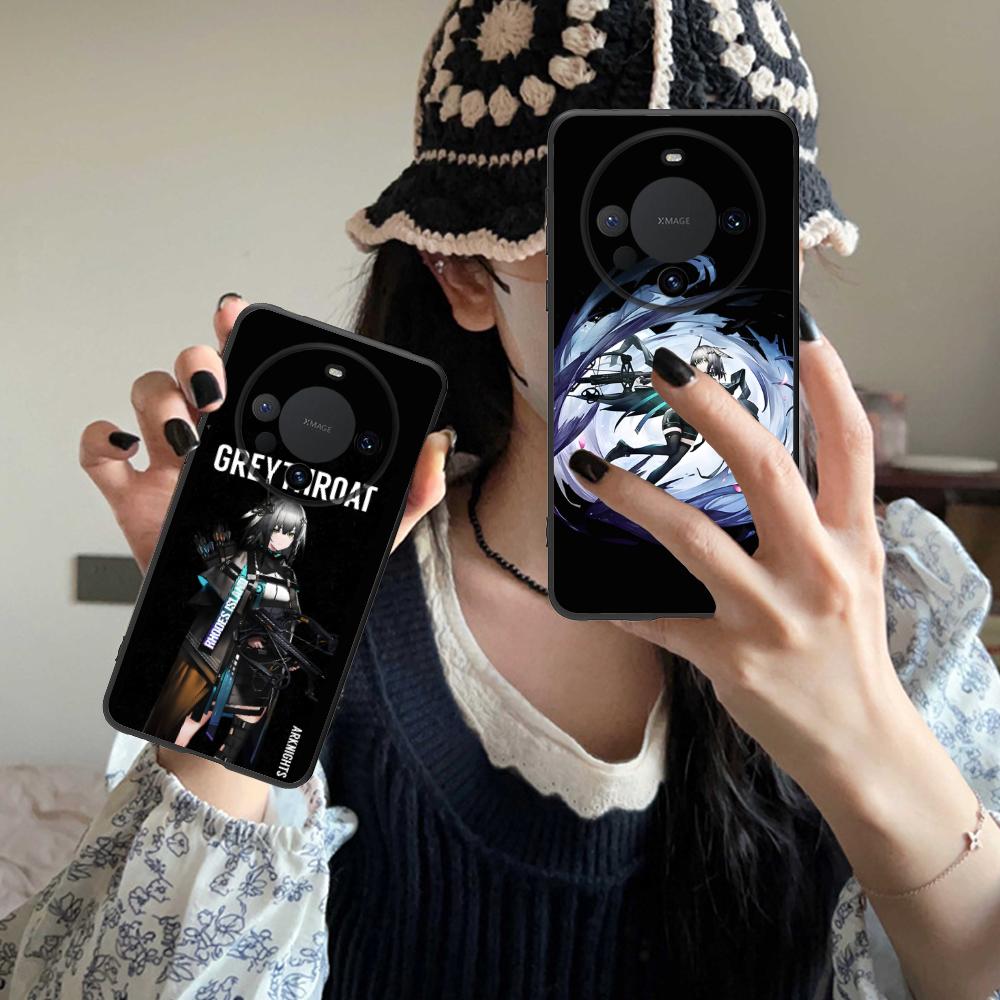 Чехол-бампер Arknights Greythroat из матового ТПУ для Huawei Mate 60 50 40 30 20 10 Pro Plus Lite E 5G, цветная печать