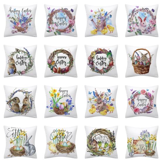 Пасхальная наволочка, удобная, создающая атмосферу, моющаяся, стильная, Счастливой Пасхи, весенняя наволочка, домашний декор, повседневное использование