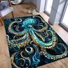 3D HD Ковер с принтом осьминога Компьютерная комната Игровая комната Нескользящий Декоративный коврик Гостиная Спальня Офис Ковер большой площади Отличный подарок