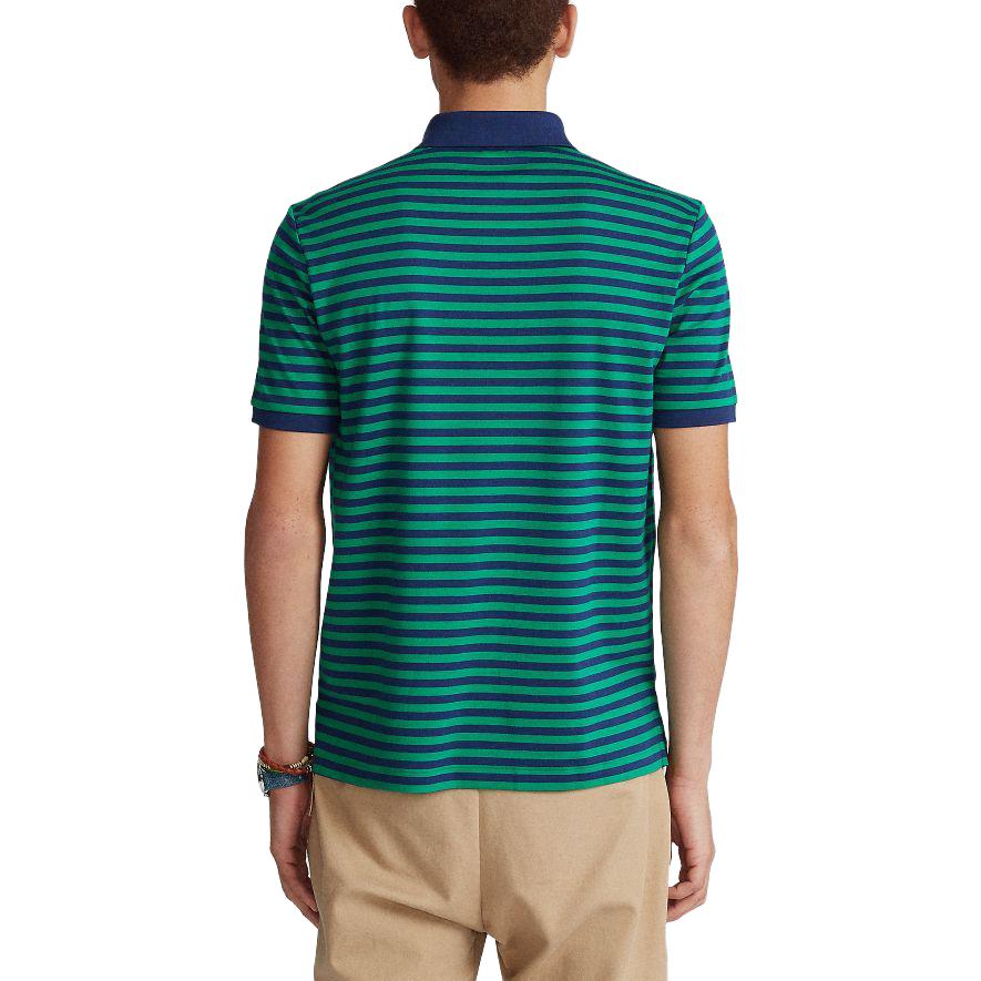 Polo Ralph Lauren цветные блоки полосатый логотип вышитый короткий рукав поло рубашка мужские топы зеленый MNPOKNI1N821162-300