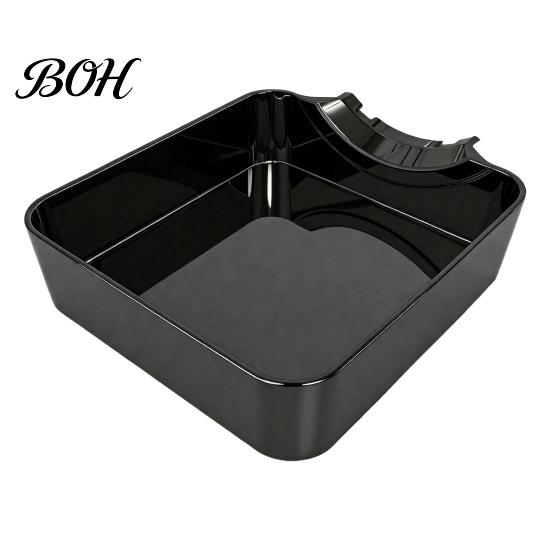 Sewage Collection Tray for Home Appliance Washing Machine Drain Pan with Deep Groove, Thickened ABS Leakproof Floor Protector Cleaning Drainage Tray,