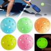 74MM  40 Holes Seniors Tennis Glow in The Dark PE Ball Creative Luminous Pickleball  Indoor Utdoor
