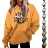 Women's Fashion Sweatshirt Printed Casual Hooded Sweatshirt With Pockets
