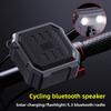 Outdoor Cycling Speaker Bluetooth Solar Flashlight with Bracket Convenient Multi-functional Bicycle Mini Stereo