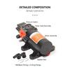 23A RV Mini Diaphragm Pump DC 12V 24V Self Priming Water Pump RV Fresh Water Pressure Pump On Demand