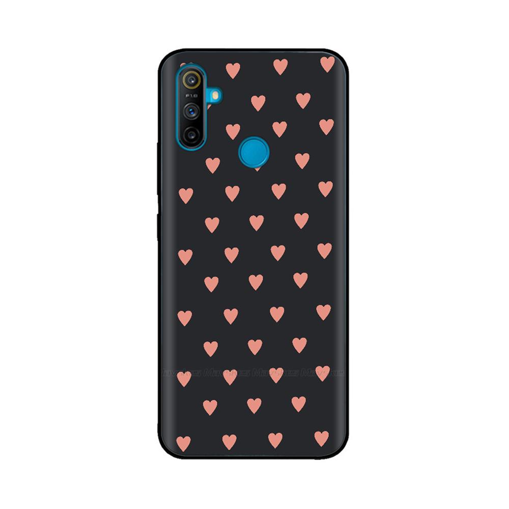 Чехол для Realme C3 Мягкий Черный Силикон ТПУ Узорчатая Задняя Крышка Для OPPO Realme C3 RMX2020 C 3 RealmeC3 Расписной Чехол для Телефона Fundas