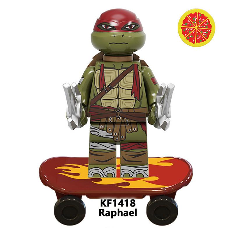 Ninja Series Building Blocks Minifigure, Small Particle Bricks Turtle Toy