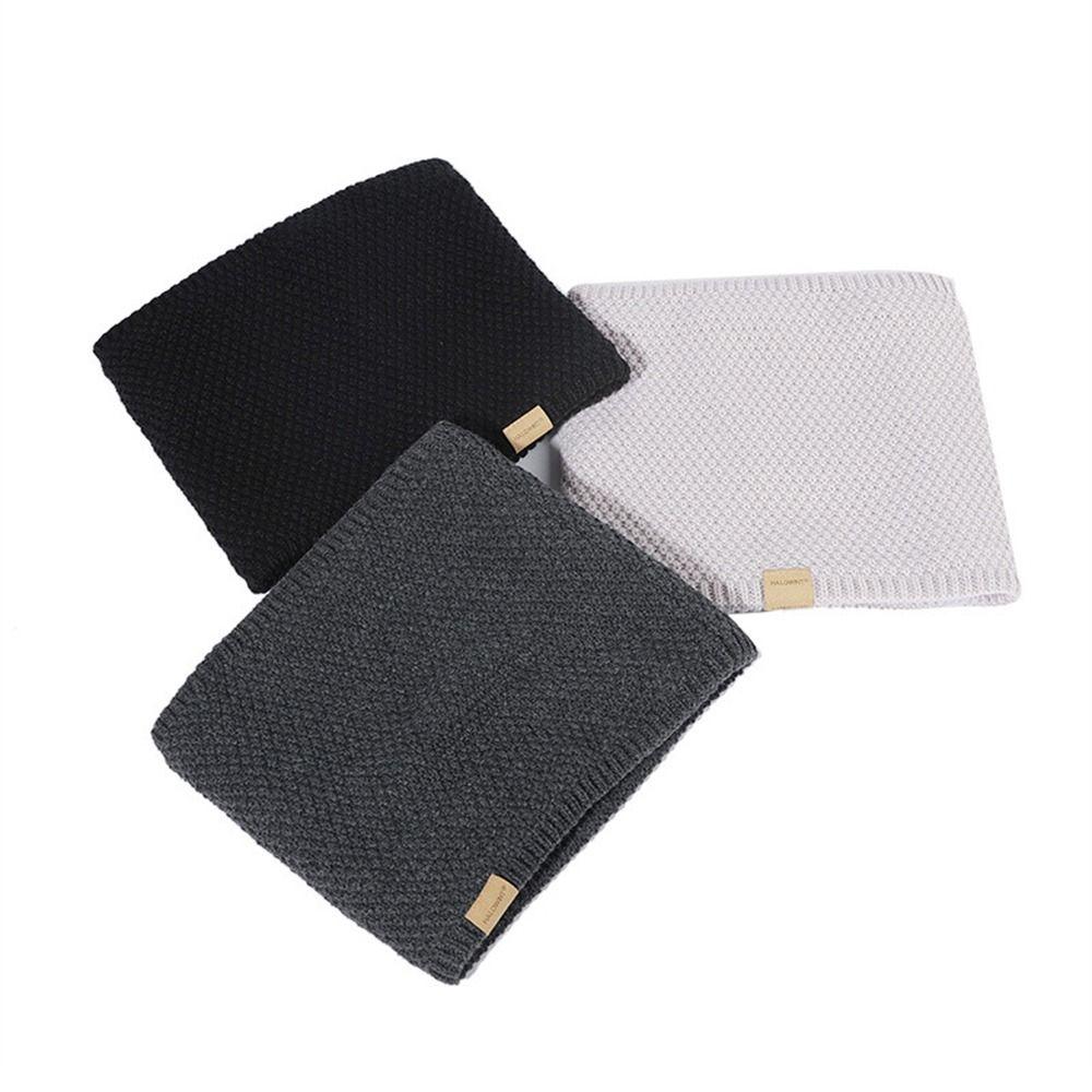 Утепленный подклад Гетра для шеи Вязаный лыжный шарф-труба Повседневная защита шеи Зима