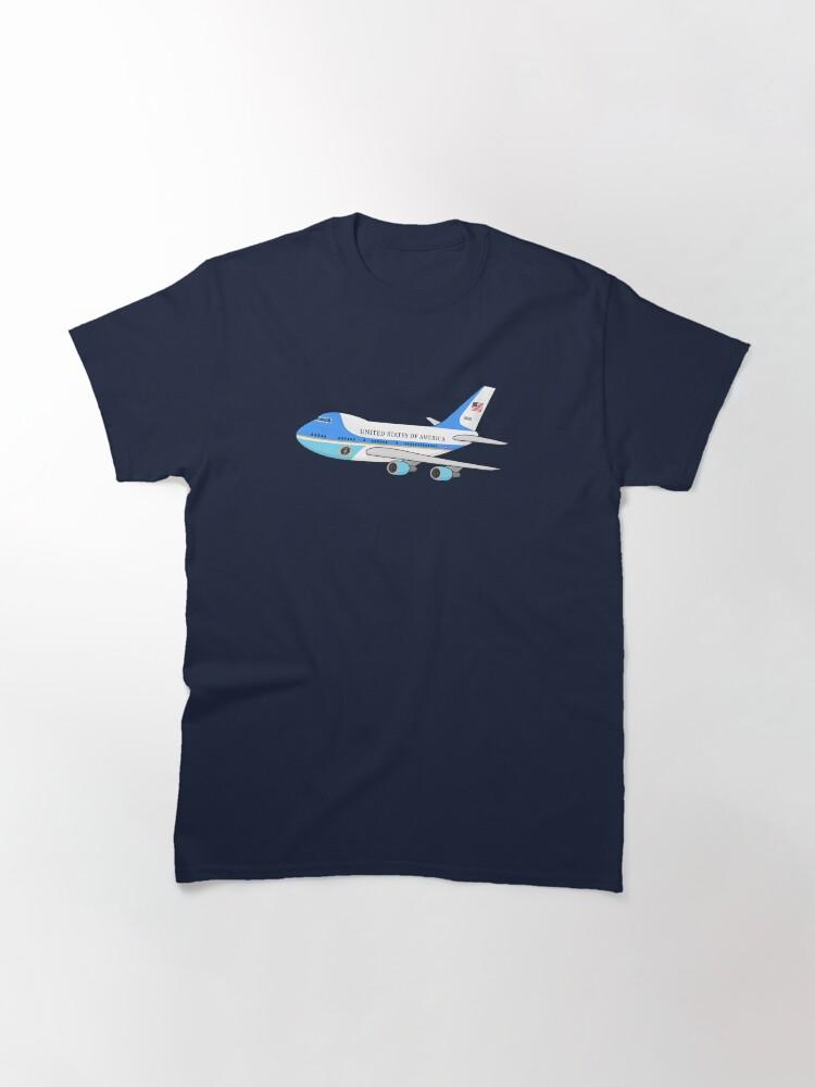 Мультяшный Air Force One Air Force One Boeing 747 – Президентский самолет Авиационное искусство Классическая футболка